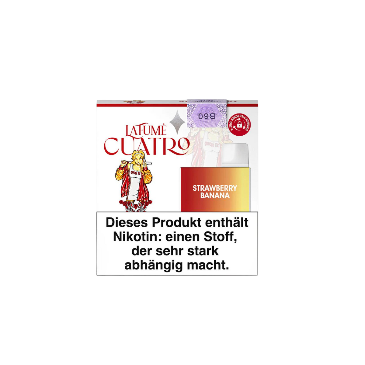 LA FUME CUATRO - Strawberry Banana