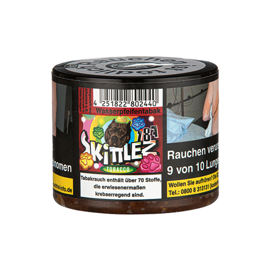 Skittlez (Erdbeere/Johannisbeere/Limette/Orange/Zitrone) - 187 Shishatabak (25g)