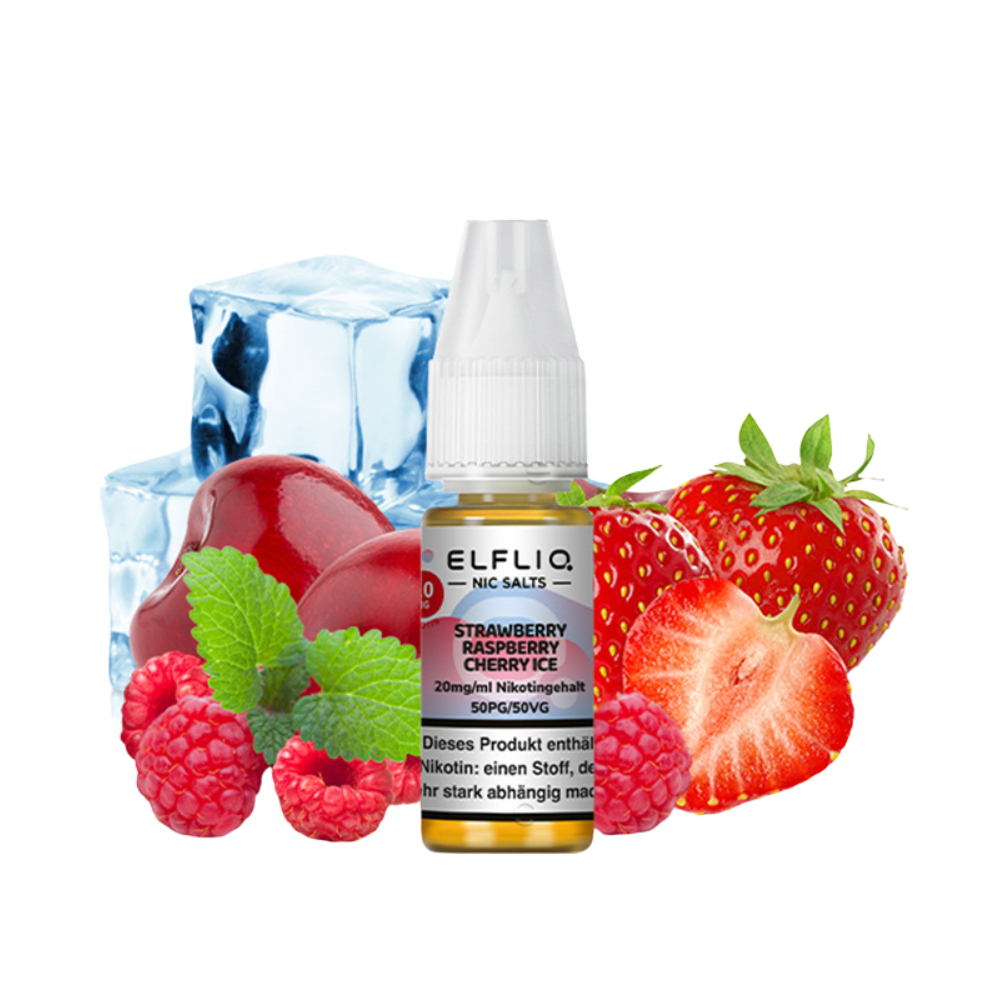 ELFBAR ELFLIQ - Strawberry Raspberry Cherry Ice (10ml / 20mg)