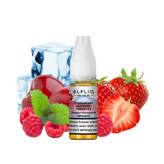 ELFBAR ELFLIQ - Strawberry Raspberry Cherry Ice (10ml / 20mg)