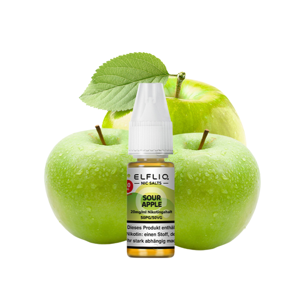 ELFBAR ELFLIQ - Sour Apple (10ml / 10mg)