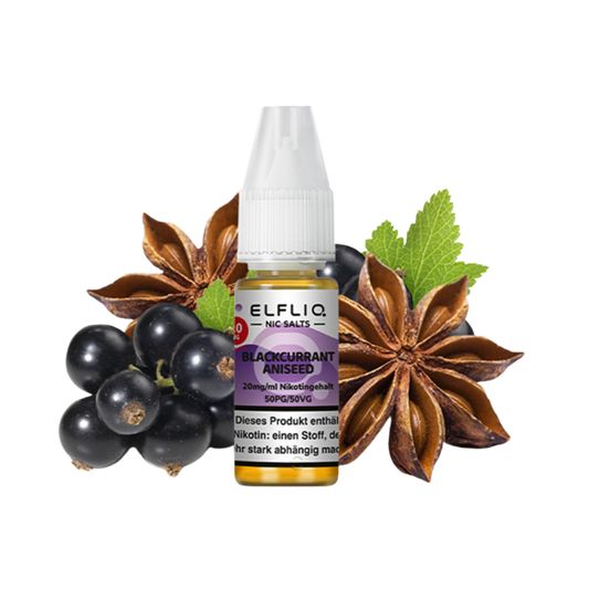 ELFBAR ELFLIQ - Blackcurrant Aniseed (10ml / 20mg)