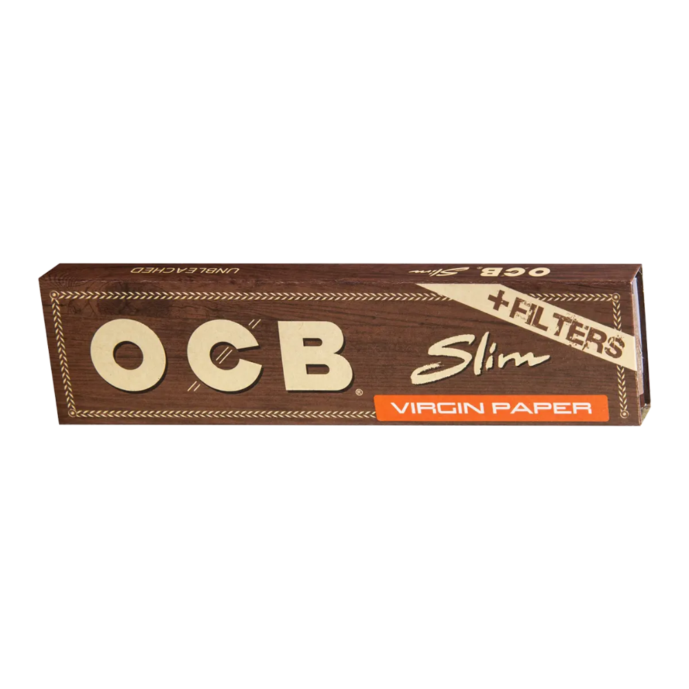 OCB VIRGIN - Kingsize, Ungebleicht Slim + Tips