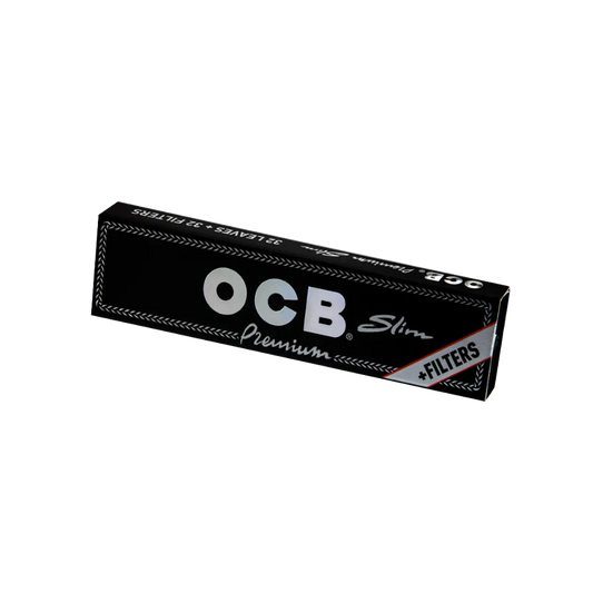 OCB SCHWARZ - Kingsize Premium Slim + Tips