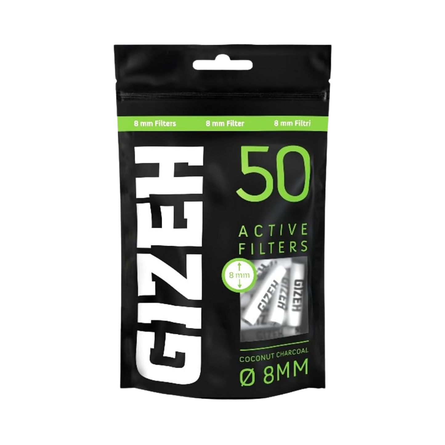 GIZEH Black - Active Filter 8mm - 5x50er