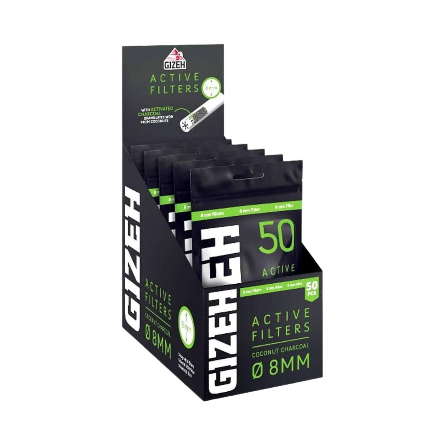 GIZEH Black - Active Filter 8mm - 5x50er