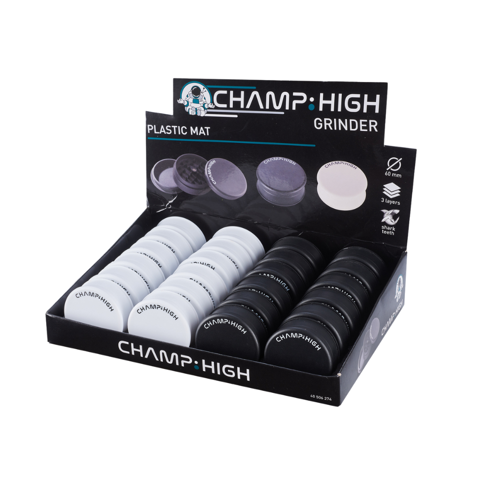 CHAMP HIGH GRINDER 60mm 3-teilig - Plastik / Matt