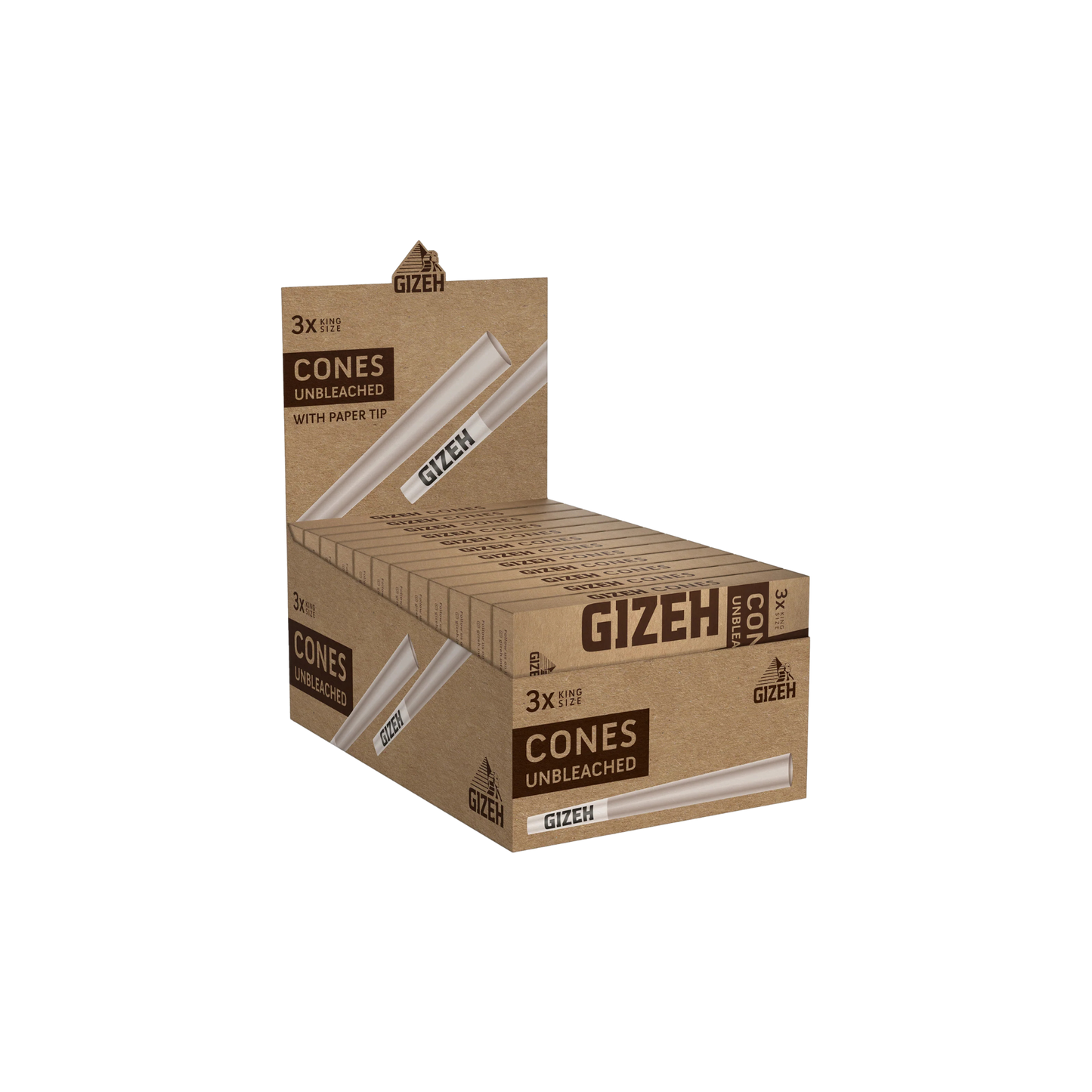 GIZEH UNBLEACHED - Cones + Tip