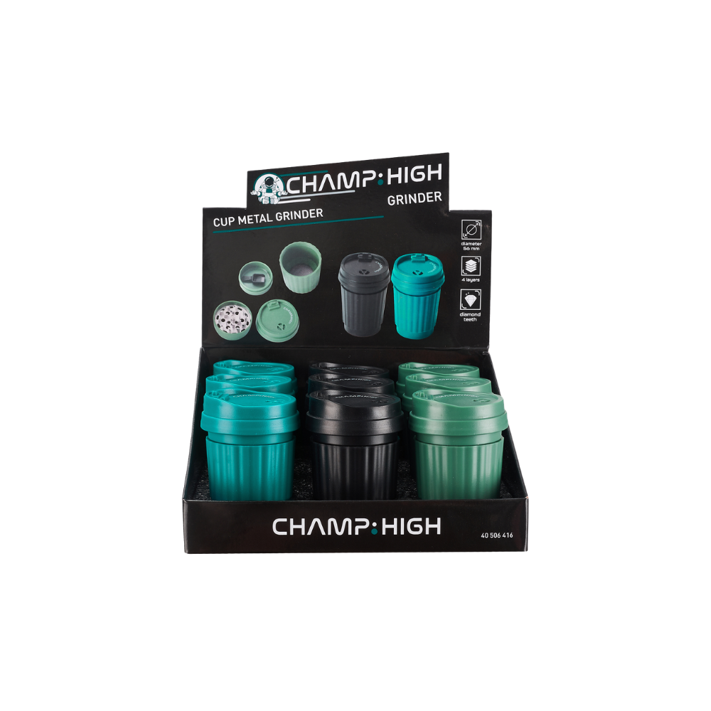 CHAMP HIGH GRINDER - Metal with in Cup size - 9er