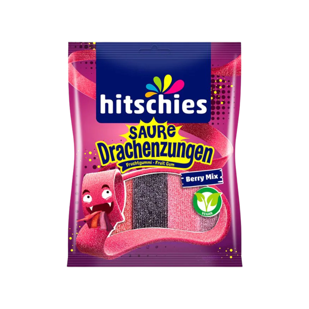 HITSCHIES - Drachenzungen Berry Mix 125g (5 Stk.) - MHD: 03.2026