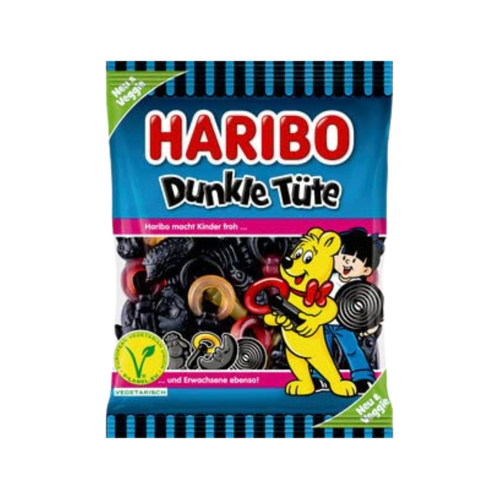HARIBO - Dunkle Tüte 175g (5 Stk.) - MHD: 03.2026