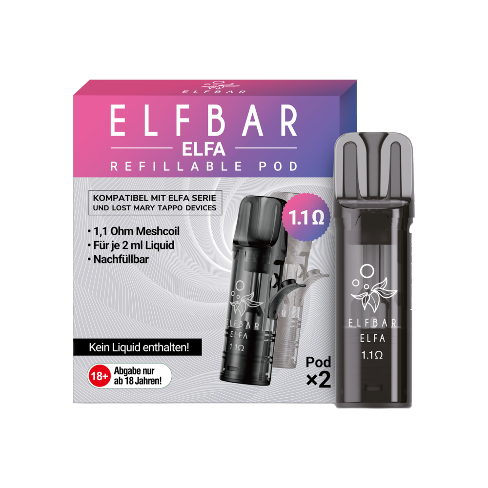ELFA - Refillable Pods (Kompatibel mit ELFA & Tappo Basisgerät)