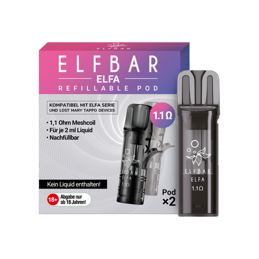 ELFA - Refillable Pods (Kompatibel mit ELFA & Tappo Basisgerät)