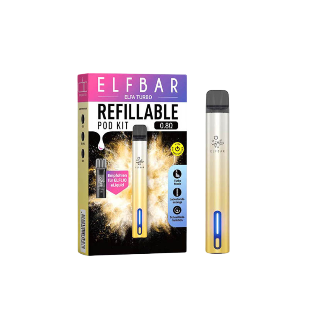 Elfbar ELFA TURBO Refillable Kit - Aurora Gold