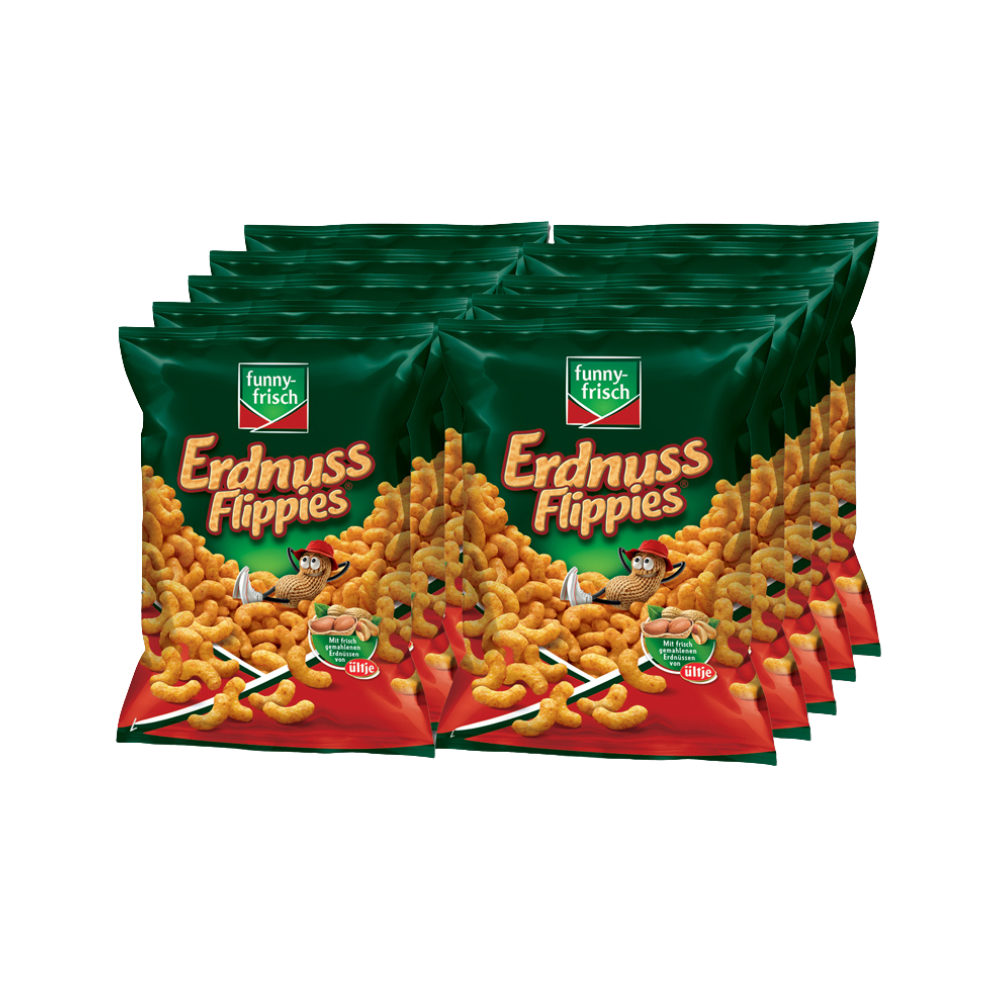 Funny-Frisch - Erdnuss Flippies - 10x175g - MHD: 20.10.25