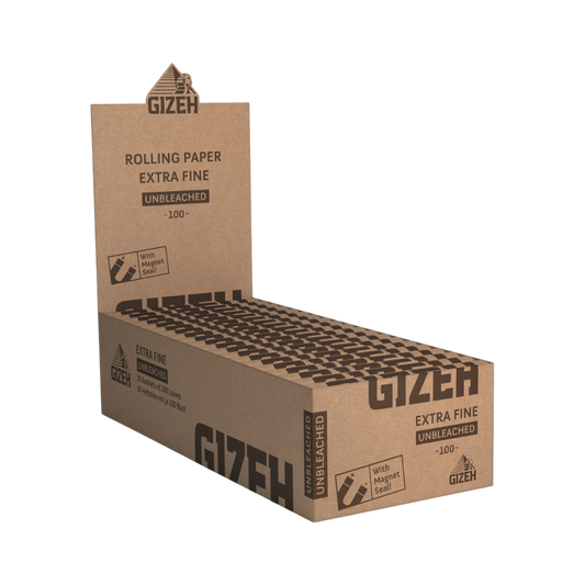 GIZEH Unbleached - King Size Slim - 50 Heftchen - je 34 Blatt