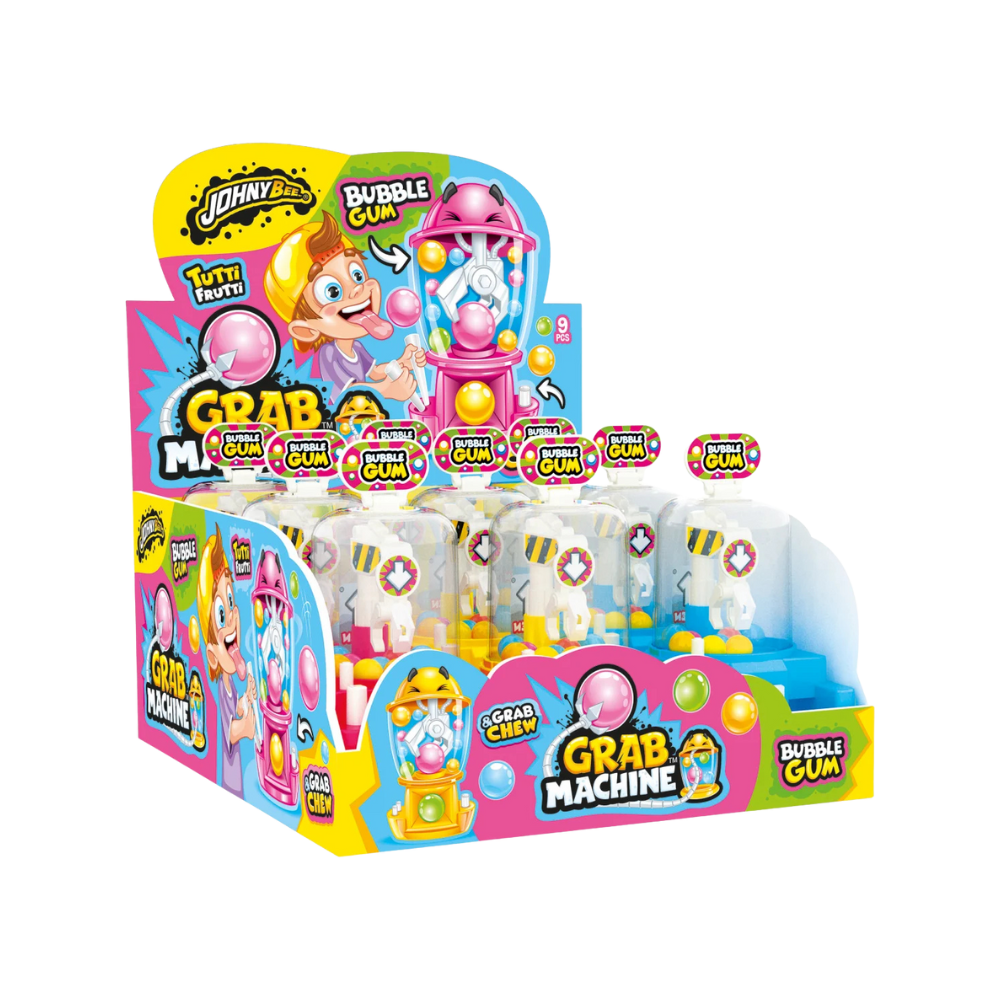 JOHNY BEE - Grab Machine Bubble Gum 9x15g - MHD: 15.03.2028
