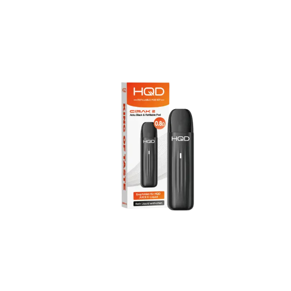 HQD Cirak 2 - Refillable Pod Kit - Akku Black mit Pod