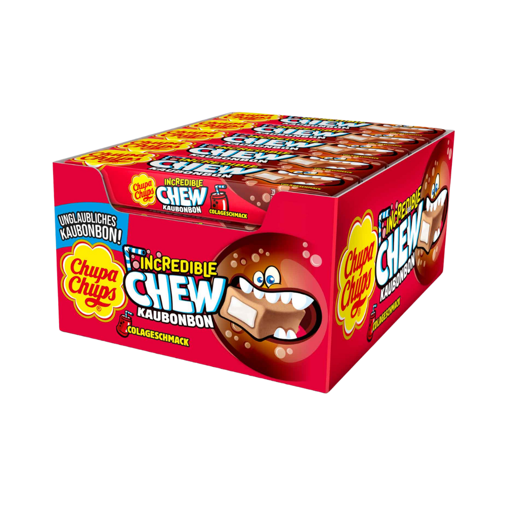 CHUPA CHUPS - Incredible Chew Cola 20x45g - MHD: 07/2026