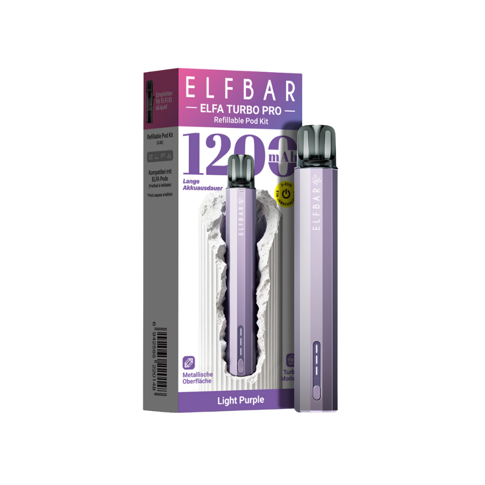 Elfbar ELFA Turbo Pro Refillable Pod Kit - Light Purple
