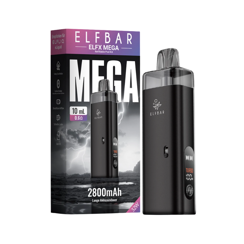 Elfbar - ELFX MEGA Pod Kit - Black