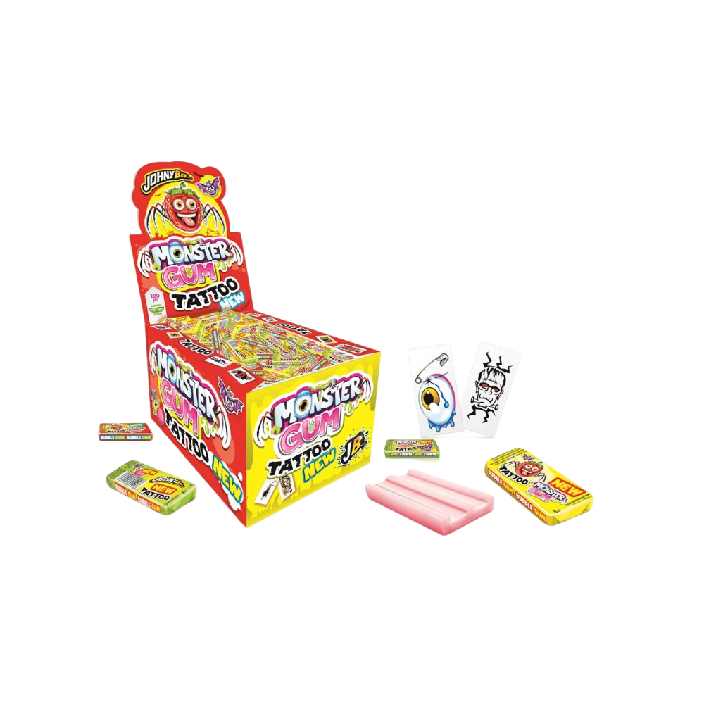 JOHNY BEE - Monster Gum Tattoo 200x5g - MHD: 20.11.2026