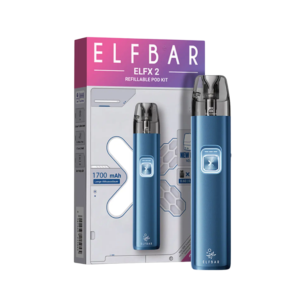 Elfbar ELFX 2 Refillable Pod Kit - Ocean Blue