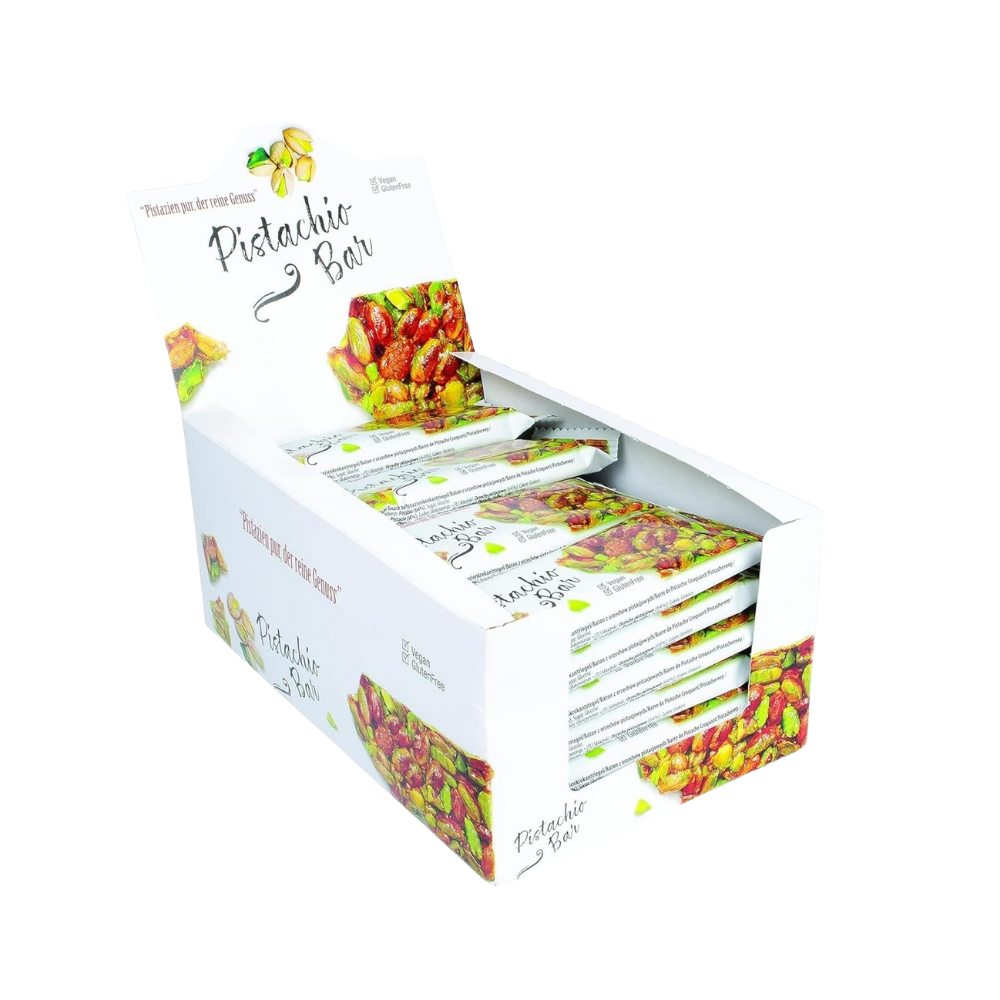 SAHHA - Pistazienriegel 24x40g - MHD: 30.07.2026