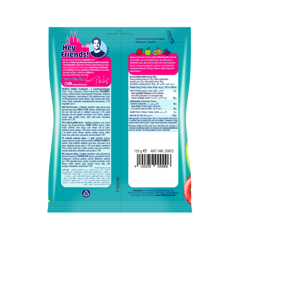 HITSCHIES - Saure Krakenarme 5x125g - MHD: 01.2027