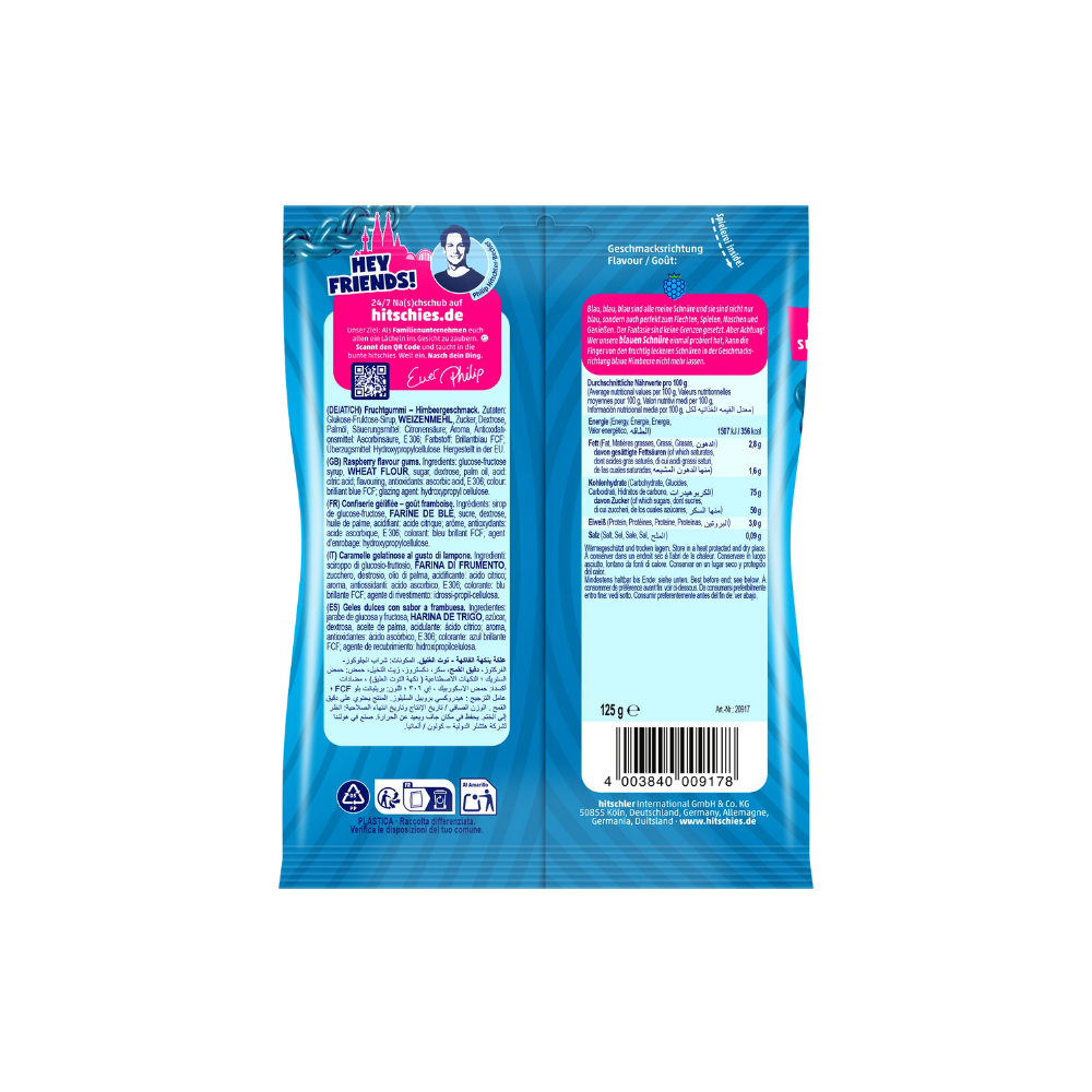 HITSCHIES - Schnüre Blau 5x125g - MHD: 04.2027