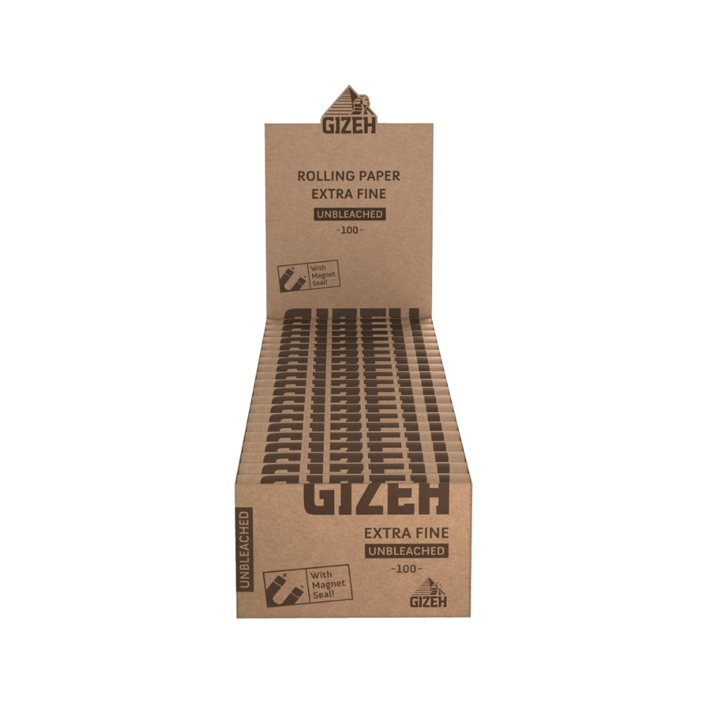 GIZEH Unbleached - Extra Fine - 20 Heftchen - je 100 Blatt