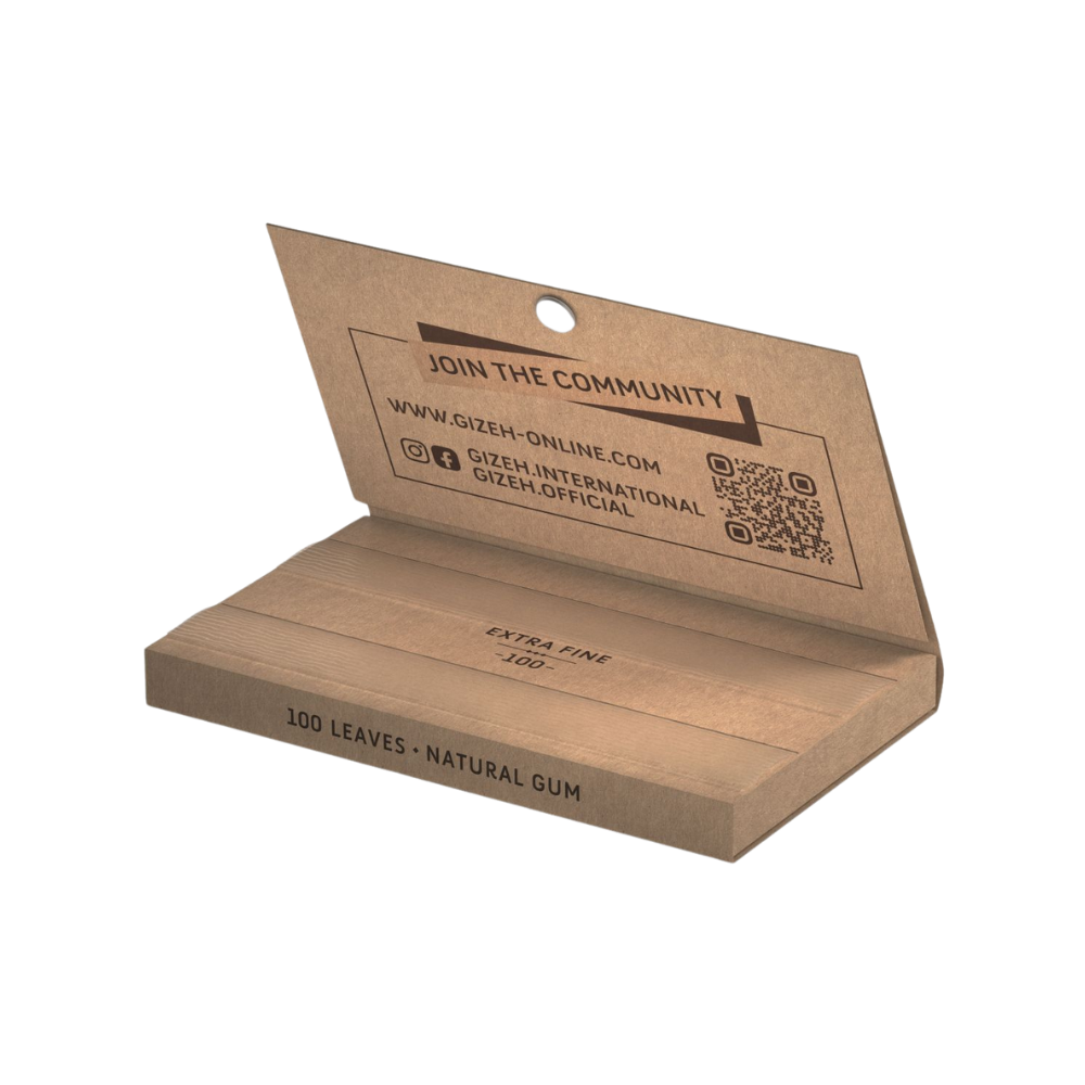GIZEH Unbleached - Extra Fine - 20 Heftchen - je 100 Blatt