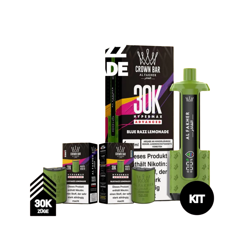AL FAKHER - 30K Hypermax Blue Razz Lemonade Kit