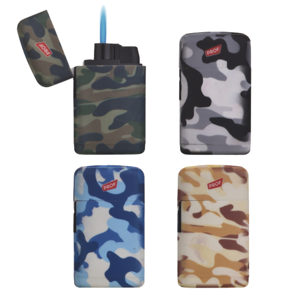 PROF - Single Blueflame Feuerzeug Camouflage