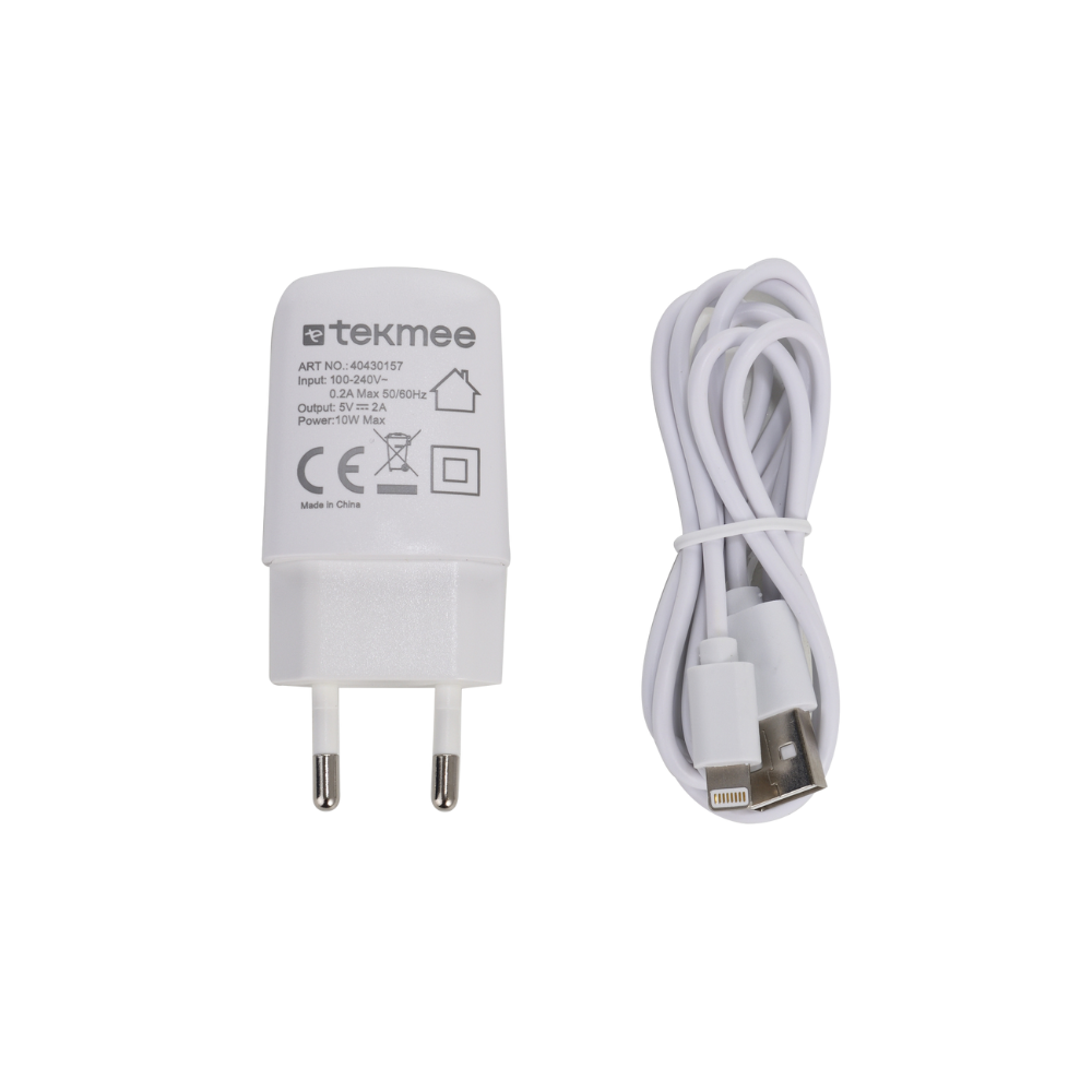 TEKMEE - 2-in-1 USB-A Schnellladeset - 1 Mtr.