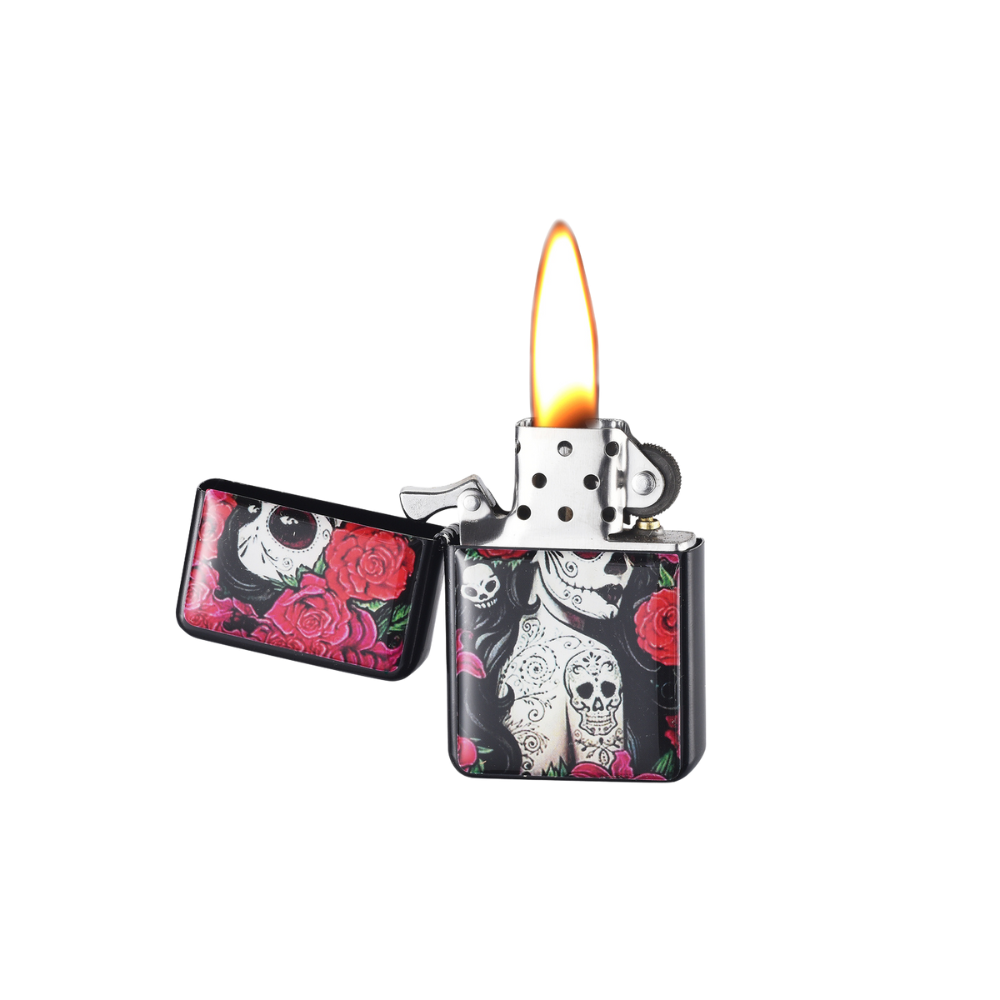 CHAMP BENZINFEUERZEUG - Girl and Skull