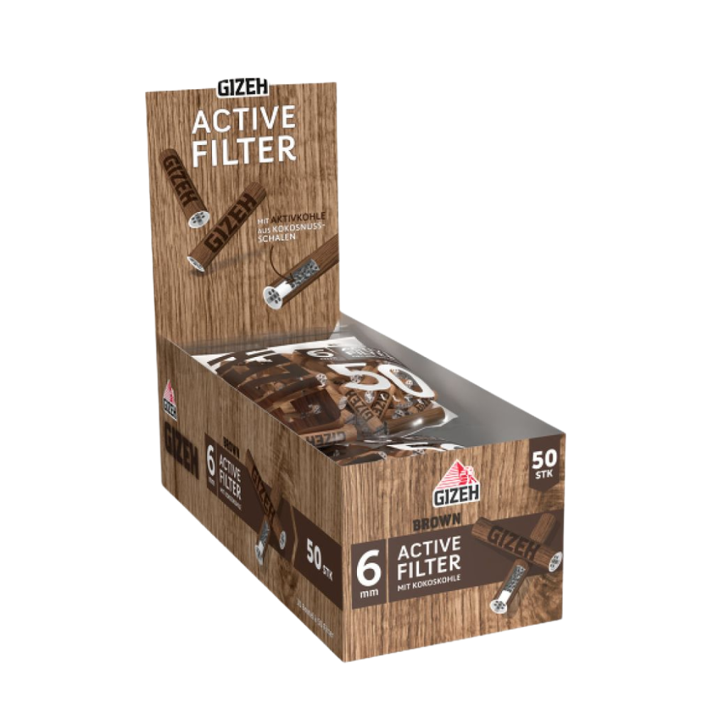 GIZEH BROWN - AKTIV FILTER (50er)