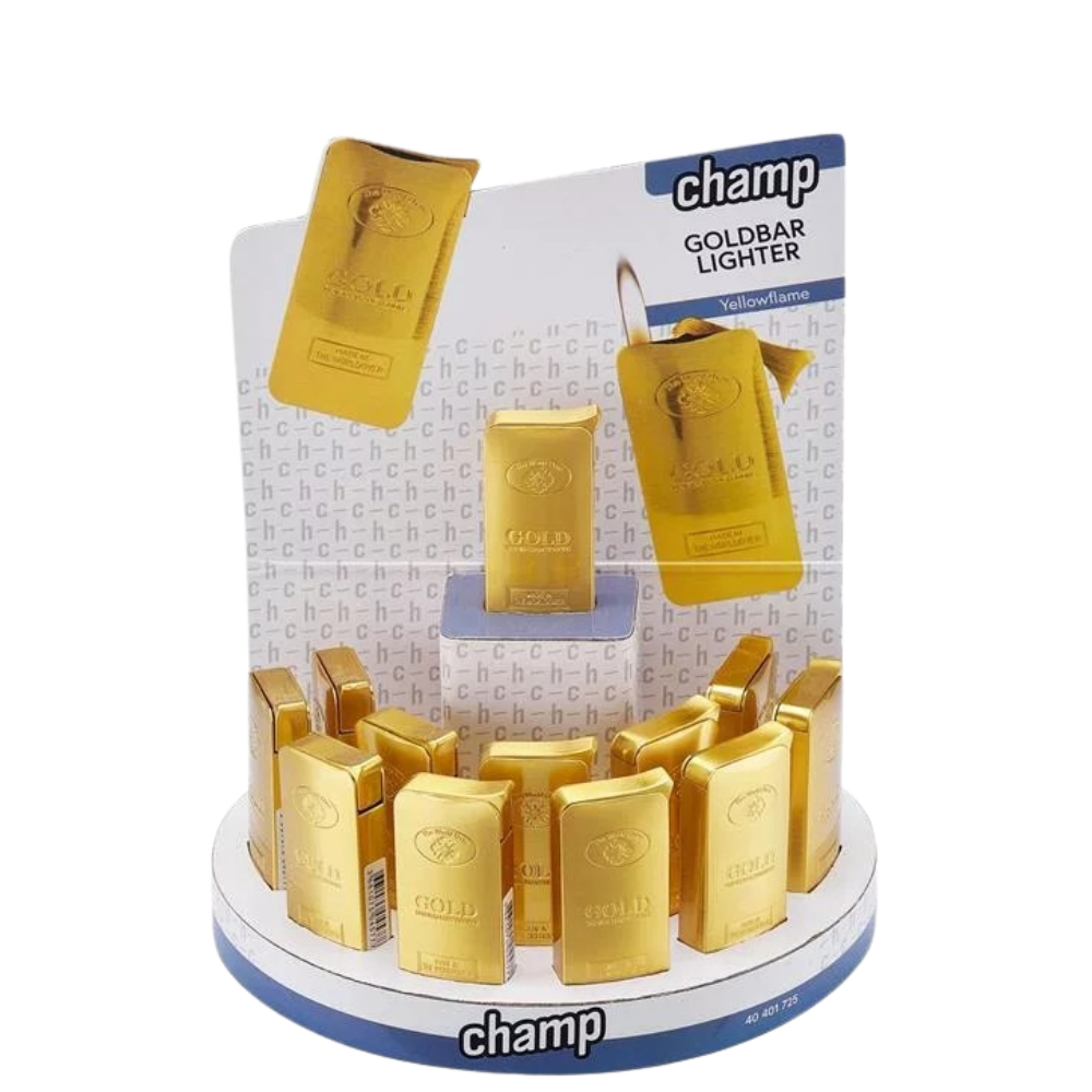 CHAMP - Jetflame Feuerzeug Goldbar