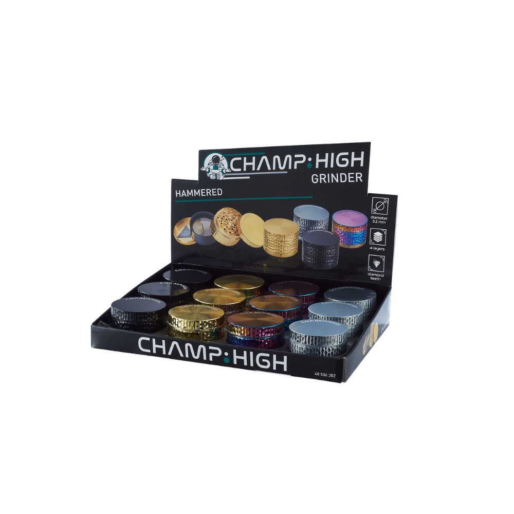 CHAMP HIGH GRINDER - Gehämmert 52mm 4-teilig