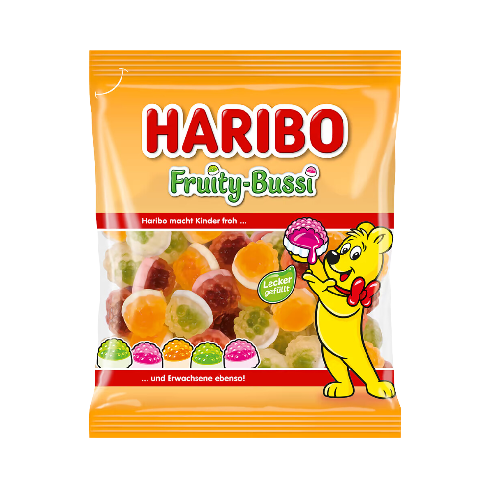 HARIBO - Fruity Bussi 175g (5 Stk.) - MHD: 10/25