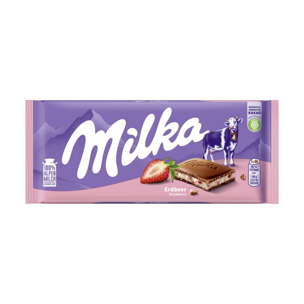 MILKA - Erdbeere Joghurt (5 Stk.) - MHD: 18.10.25