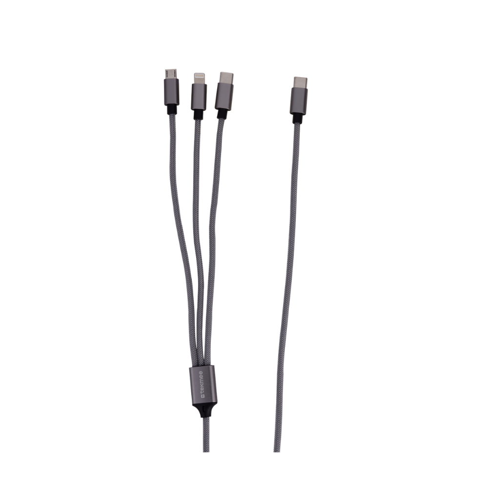 TEKMEE - 3in1 Nylon Braided cable - USB-C -A -C -Micro