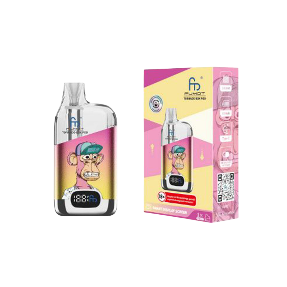 RANdM TORNADO Box Pod 12.000 Züge - Yellow Pink