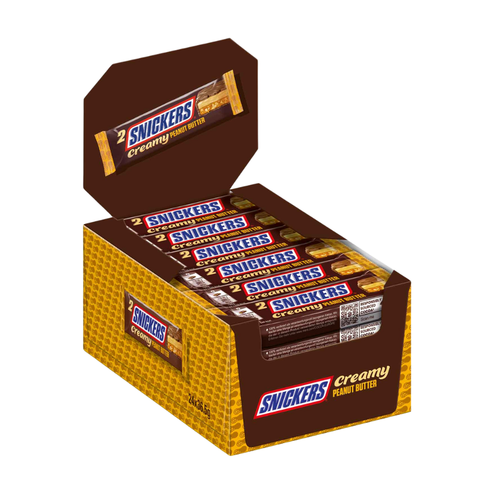 SNICKERS - Creamy Peanut Riegel - MHD: 29.03.2026