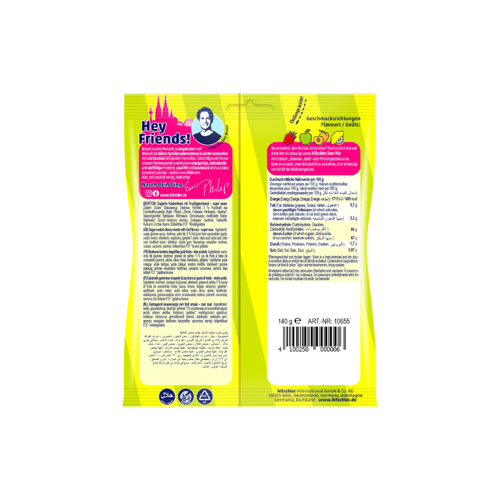 HITSCHIES - Sour Mix 5x140g - MHD: 01.2027