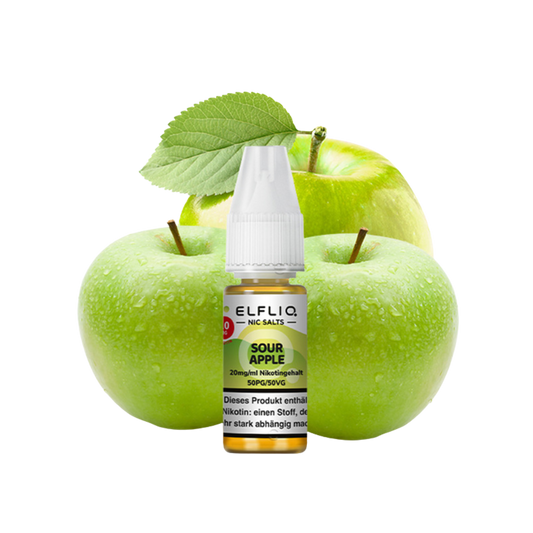ELFBAR ELFLIQ - Sour Apple (10ml / 20mg)