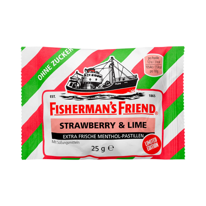 FISHERMAN’S FRIEND - Strawberry Lime 24x25g - MHD: 10.2026