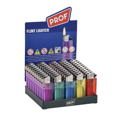 PROF - Flint Feuerzeug Mini Transparent