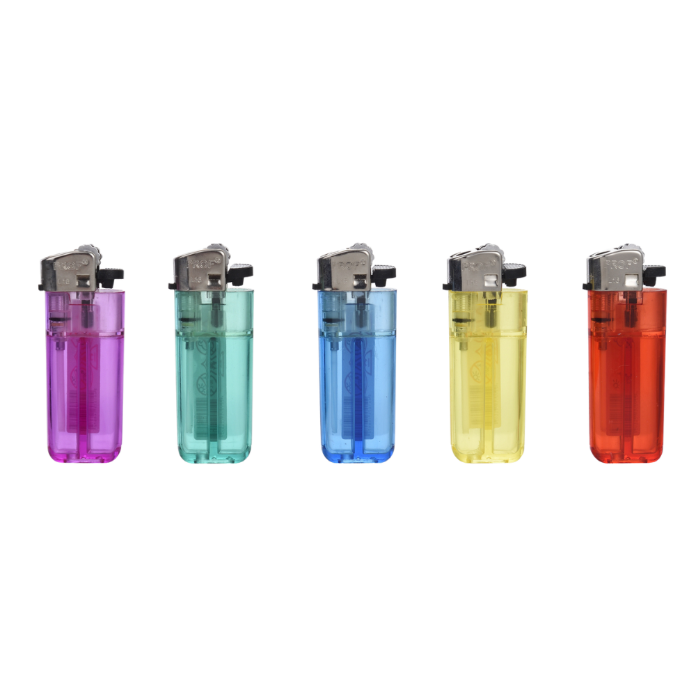 PROF - Flint Feuerzeug Mini Transparent