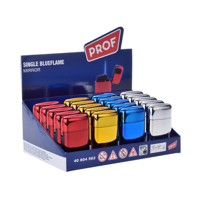 PROF - Single Blueflame Feuerzeug Mirror